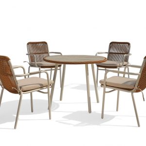 Hand-Woven Rope Outdoor Dining Set 64226