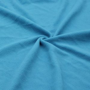 100% Polyester Light Blue Color Single Brushed Light Weight Polar Fleece Fabric