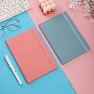 A5/A6 Hardcover PU Leather Notebook with Elastic Band